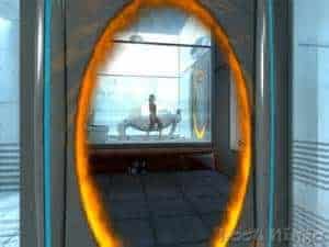 A mock up of how the portal technology will work