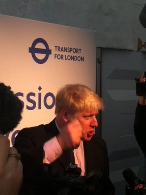 Boris unveils new taxi designs in typical languid fashion