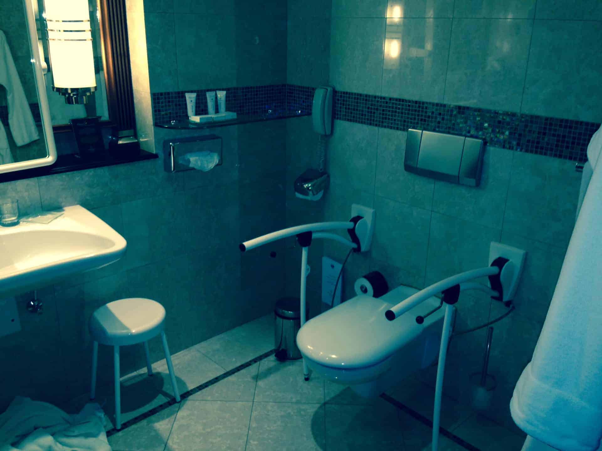 Kempinsky Disabled Toilet Resembled Most in Budapest as No Vertical Grab Rail Kempinsky Disabled Toilet Resembled Most in Budapest as No Vertical Grab Rail