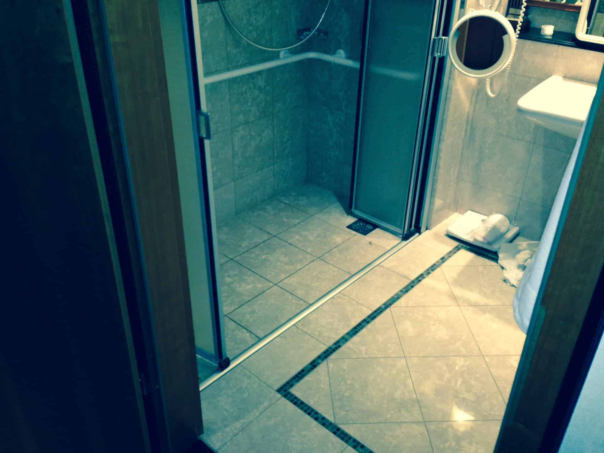 Kempinsky Roll-In Shower. A Little Narrow But Did The Job. Kempinsky Roll-In Shower. A Little Narrow But Did The Job.