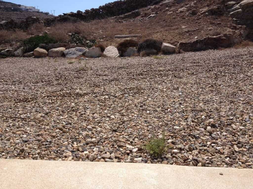 Travel tip - make sure the car can get out of the gravel at the dropping off point - Access in Mykonos