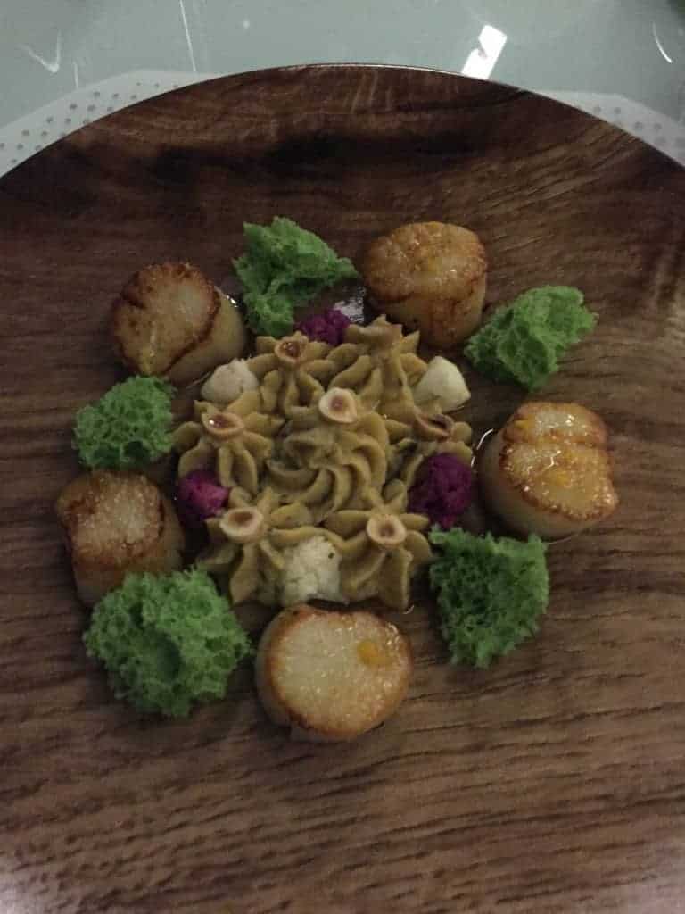 Well it Sort of Looked Like a Load of 'Clangers' After a Bottle of Wine??? Scallops With Puree of Cauliflower...Yum 