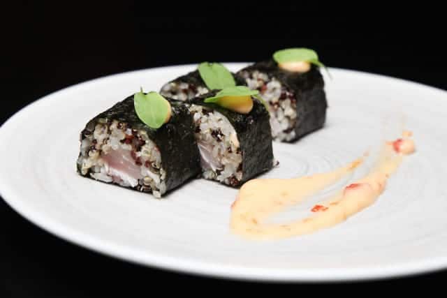 Quinoa Sushi at RAW. A Healthy Alternative to Rice