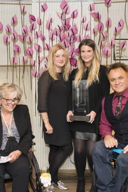Kate Pass From DandDLondon Accepting The Award That Everyone Wanted to Win - Best Disabled Loo, Won By German Gymnasium.