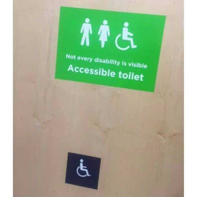 Accessibility Isn't Just Wheelchairs - But A Better Looking Sign Is Needed