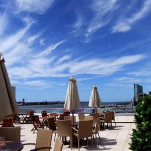 Matou in Liverpool Has Great Views of The Mersey But Not sure 2 Floors High Counts as a Rooftop??