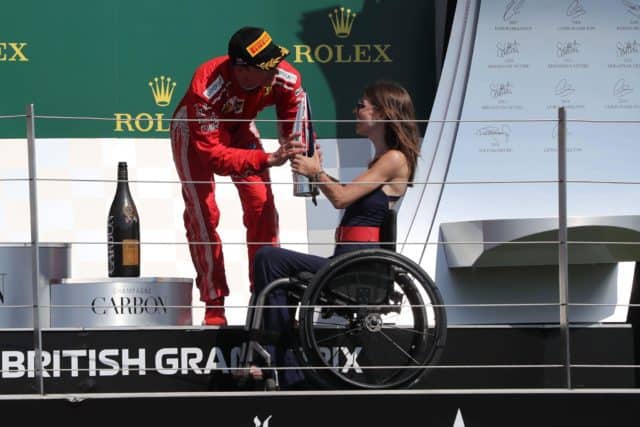 Nathalie McGloin made history at the Formula 1 British Grand Prix
