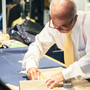 Mr. Moto, World Renown Pattern Cutter, Worked to the Music