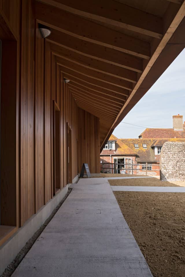 Smooth pathways to the gallery entrance (c) The Charleston Trust