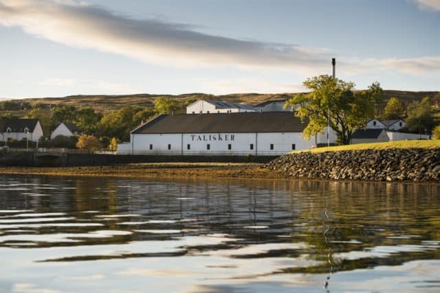 Talisker Distillery on the water's edge. Credit: Visit Scotland