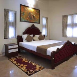 Room at Neelambari resort Kerala Shows Flat Floor, Well Lit & Spacious for Wheelchair
