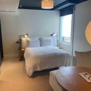 Spacious Double Room with good all round access at this Wheelchair Friendly Hotel Shoreditch